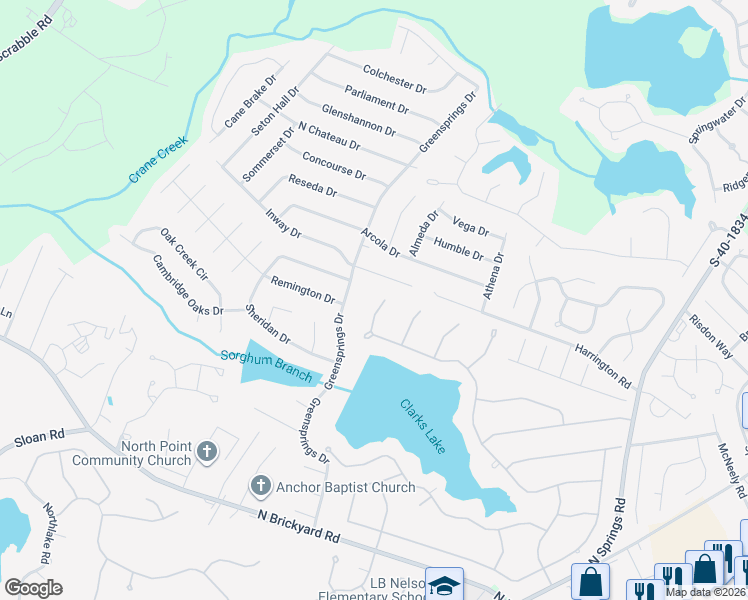 map of restaurants, bars, coffee shops, grocery stores, and more near 12 East Bend Court in Columbia
