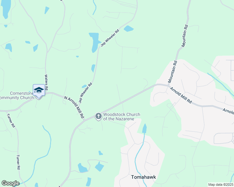 map of restaurants, bars, coffee shops, grocery stores, and more near 131 Forsyth Park Lane in Woodstock