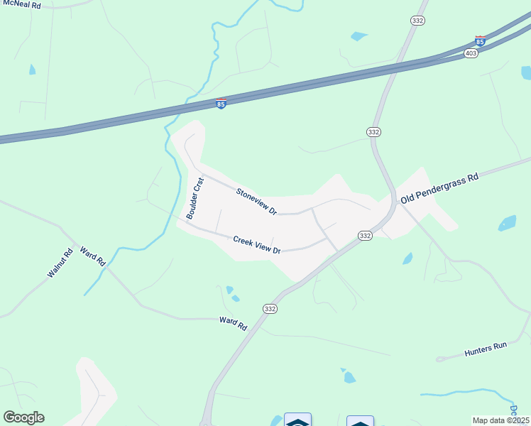 map of restaurants, bars, coffee shops, grocery stores, and more near 377 Stoneview Drive in Hoschton
