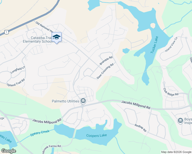 map of restaurants, bars, coffee shops, grocery stores, and more near 205 Deer Crossing Road in Elgin