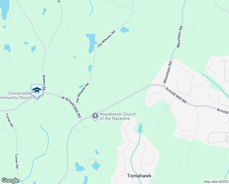 map of restaurants, bars, coffee shops, grocery stores, and more near 131 Forsyth Park Lane in Woodstock