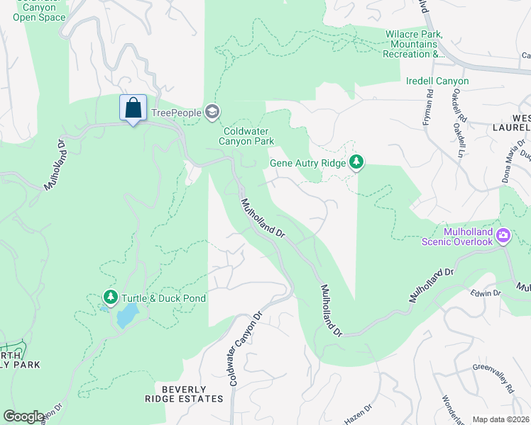 map of restaurants, bars, coffee shops, grocery stores, and more near 12072 Crest Court in Beverly Hills