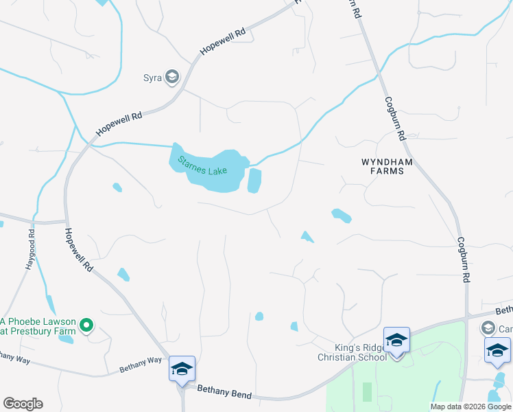 map of restaurants, bars, coffee shops, grocery stores, and more near 2375 Saddlesprings Drive in Alpharetta
