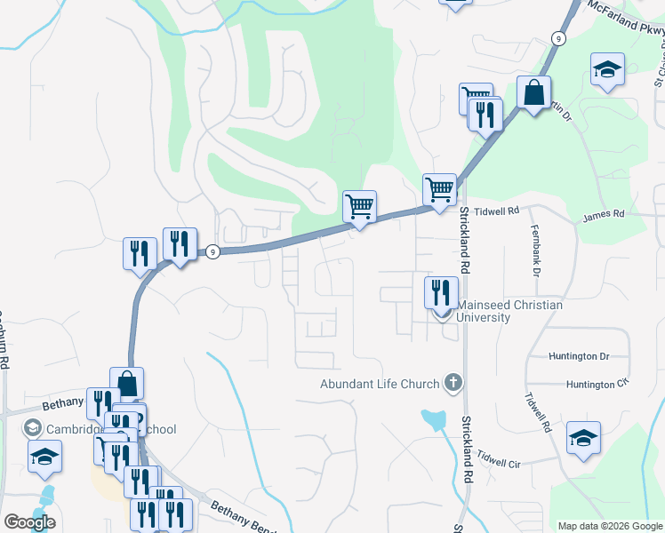 map of restaurants, bars, coffee shops, grocery stores, and more near 14192 Kennewick Road in Milton