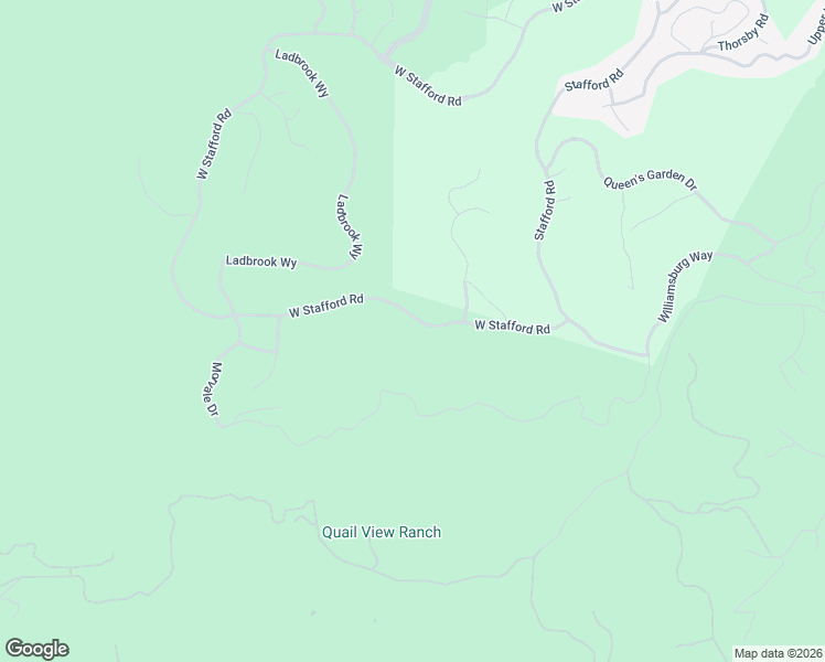 map of restaurants, bars, coffee shops, grocery stores, and more near 925 West Stafford Road in Thousand Oaks
