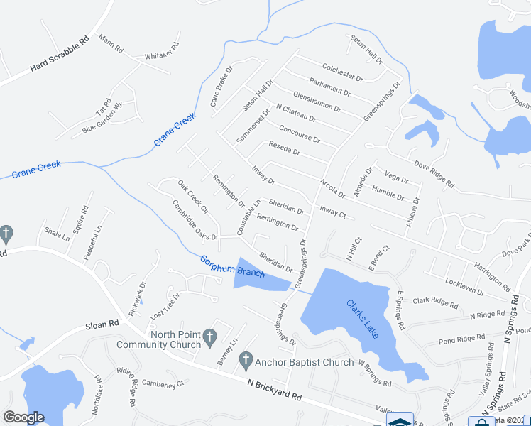 map of restaurants, bars, coffee shops, grocery stores, and more near 212 Remington Drive in Columbia