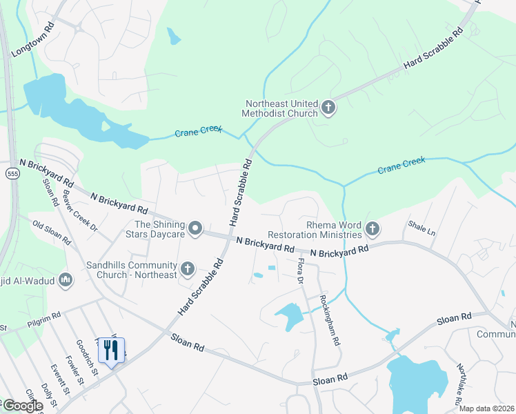 map of restaurants, bars, coffee shops, grocery stores, and more near 205 Kenmore Park Drive in Columbia