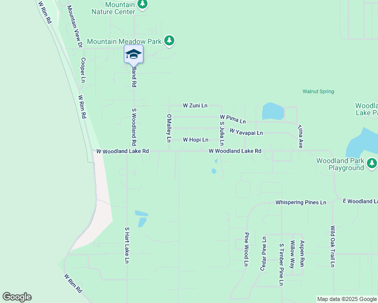 map of restaurants, bars, coffee shops, grocery stores, and more near 1209 West Hopi Lane in Pinetop-Lakeside