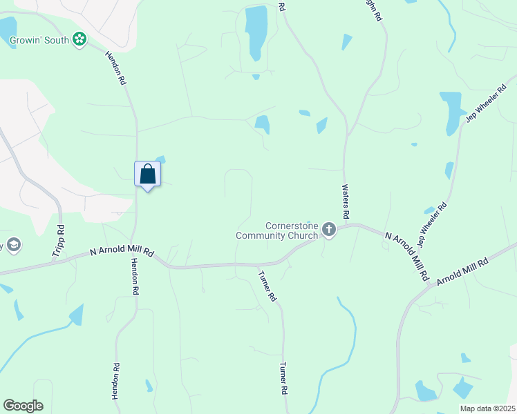 map of restaurants, bars, coffee shops, grocery stores, and more near 412 Mill Stream Way in Woodstock