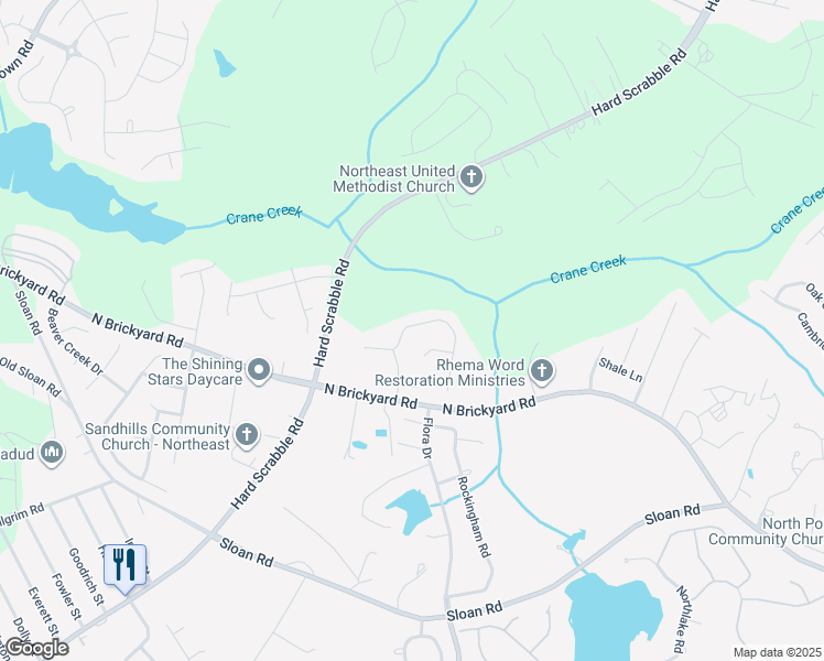 map of restaurants, bars, coffee shops, grocery stores, and more near 245 Kenmore Park Drive in Columbia