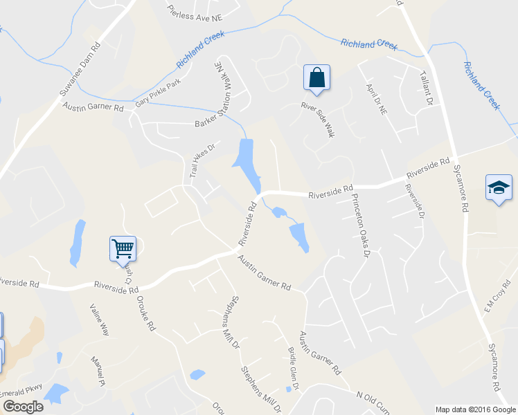 map of restaurants, bars, coffee shops, grocery stores, and more near 945 Riverside Rd in Sugar Hill