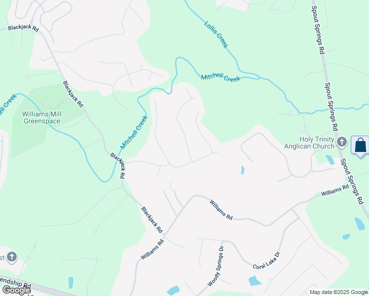 map of restaurants, bars, coffee shops, grocery stores, and more near 6707 Spring Head Drive in Flowery Branch
