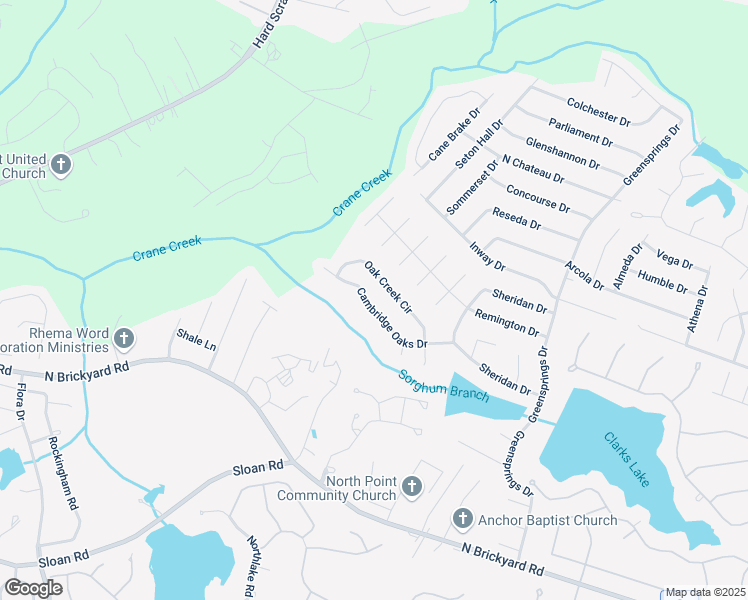 map of restaurants, bars, coffee shops, grocery stores, and more near 307 Oak Creek Circle in Columbia