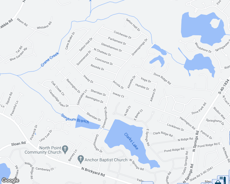 map of restaurants, bars, coffee shops, grocery stores, and more near 5 Inway Court in Columbia