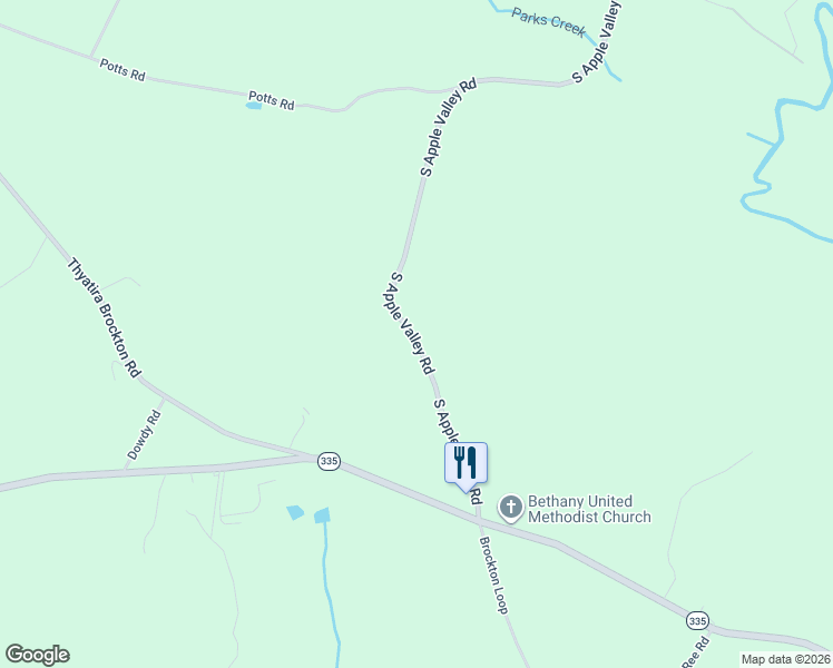 map of restaurants, bars, coffee shops, grocery stores, and more near 6846 South Apple Valley Road in Jefferson