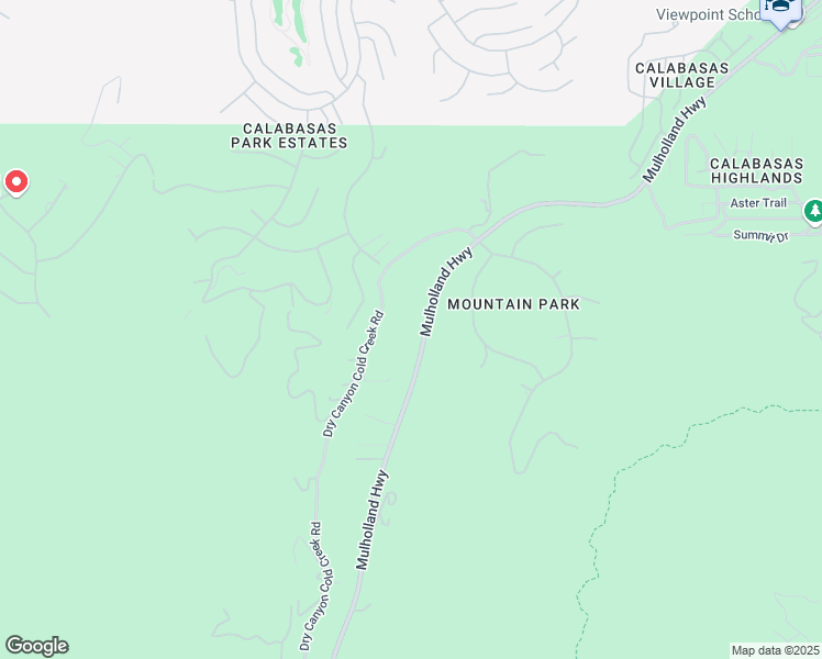map of restaurants, bars, coffee shops, grocery stores, and more near 24201 Mulholland Highway in Calabasas