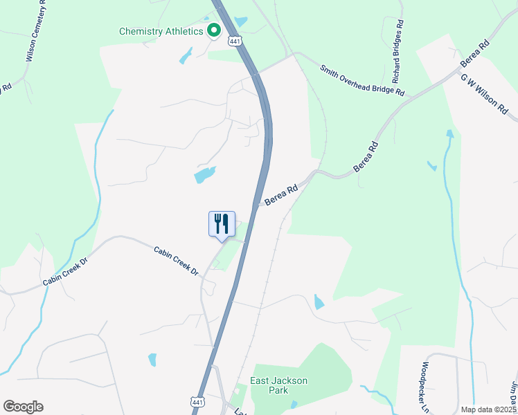 map of restaurants, bars, coffee shops, grocery stores, and more near 527 Memorial Drive in Nicholson