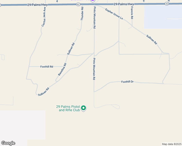 map of restaurants, bars, coffee shops, grocery stores, and more near 7050 Pinto Mountain Road in Twentynine Palms