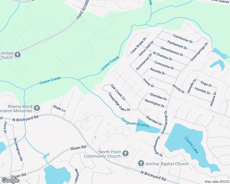 map of restaurants, bars, coffee shops, grocery stores, and more near 307 Oak Creek Circle in Columbia