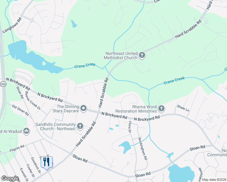 map of restaurants, bars, coffee shops, grocery stores, and more near 205 Kenmore Park Drive in Columbia
