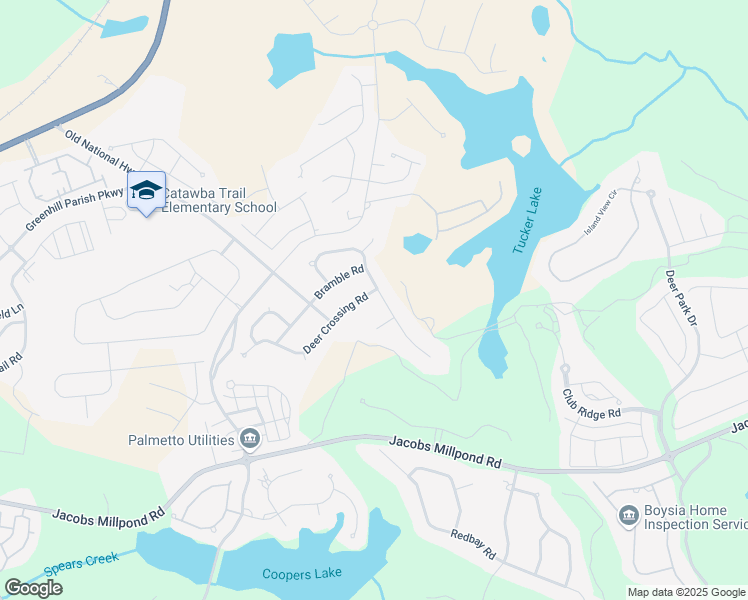map of restaurants, bars, coffee shops, grocery stores, and more near 400 Fetterbush Road in Elgin