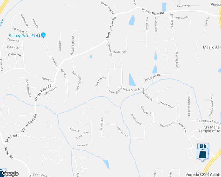 map of restaurants, bars, coffee shops, grocery stores, and more near 2260 Wood Falls Drive in Cumming