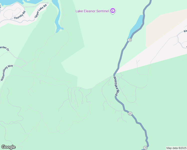 map of restaurants, bars, coffee shops, grocery stores, and more near Carlisle Road in Thousand Oaks
