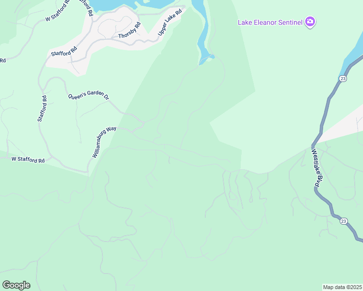 map of restaurants, bars, coffee shops, grocery stores, and more near 2991 Calbourne Lane in Westlake Village