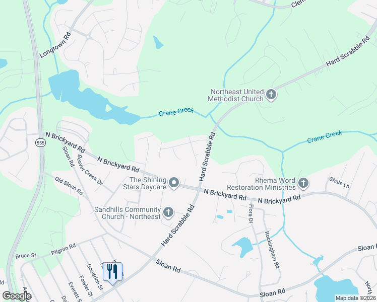 map of restaurants, bars, coffee shops, grocery stores, and more near 7 Gristmill Court in Columbia