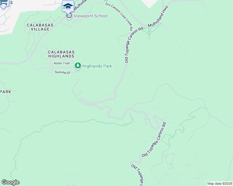 map of restaurants, bars, coffee shops, grocery stores, and more near 3320 Old Topanga Canyon Road in Calabasas