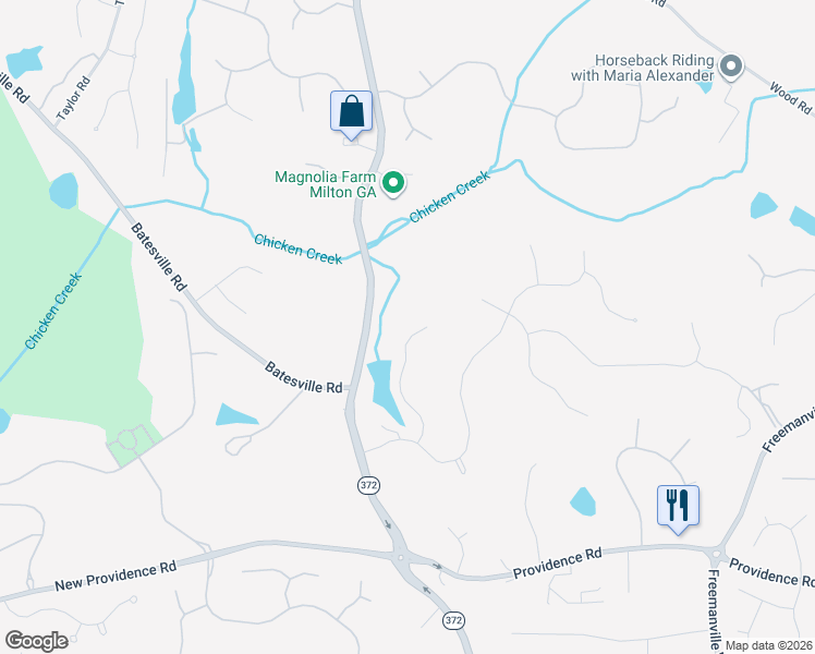 map of restaurants, bars, coffee shops, grocery stores, and more near 173 Triple Crown Drive in Alpharetta
