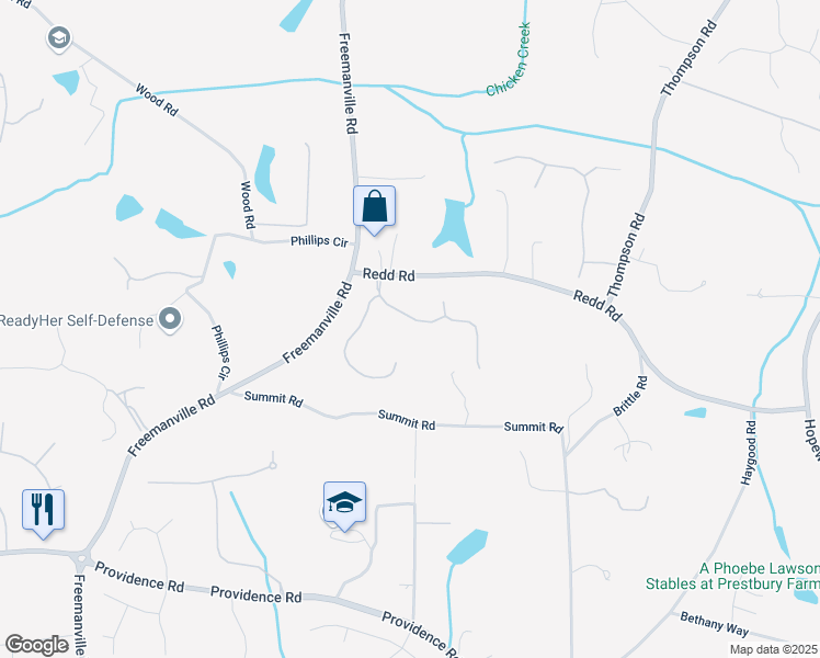 map of restaurants, bars, coffee shops, grocery stores, and more near 1635 Reddstone Close in Alpharetta