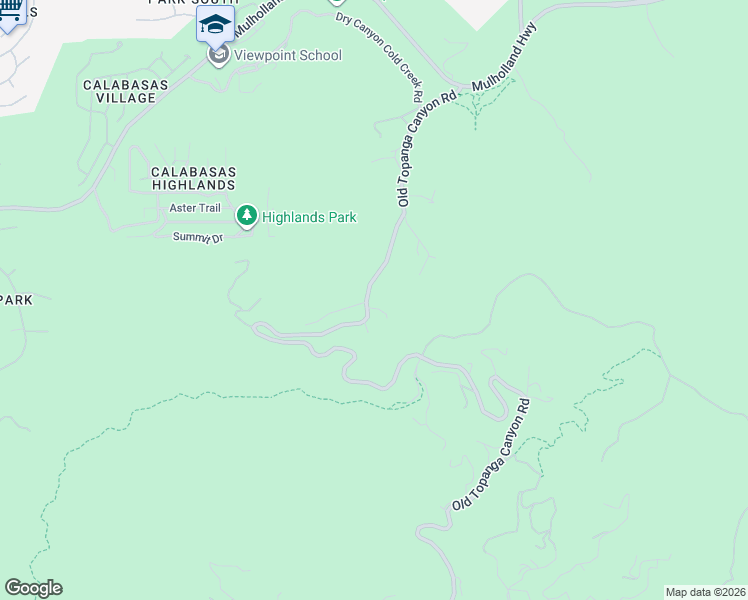 map of restaurants, bars, coffee shops, grocery stores, and more near 3320 Old Topanga Canyon Road in Calabasas