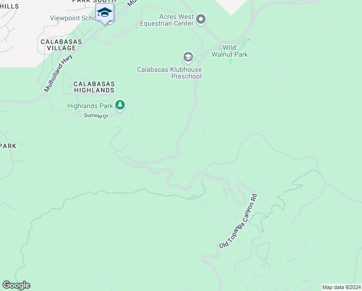 map of restaurants, bars, coffee shops, grocery stores, and more near 3330 Old Topanga Canyon Road in Topanga