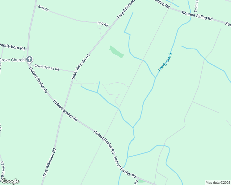 map of restaurants, bars, coffee shops, grocery stores, and more near 1918 Troy Atkinson Road in Mullins