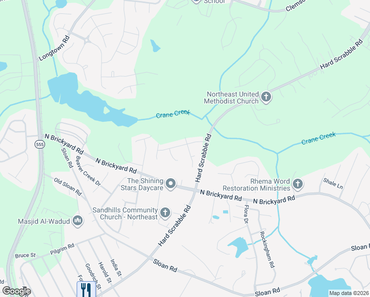 map of restaurants, bars, coffee shops, grocery stores, and more near 7 Gristmill Court in Columbia