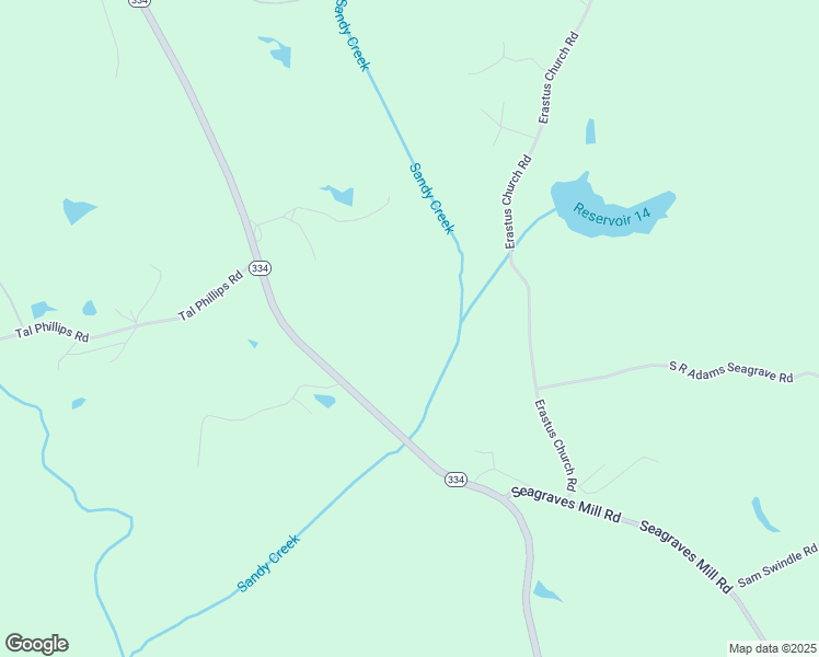 map of restaurants, bars, coffee shops, grocery stores, and more near 5599 Georgia 334 in Commerce