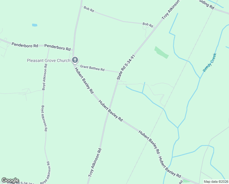 map of restaurants, bars, coffee shops, grocery stores, and more near 1918 Troy Atkinson Road in Mullins