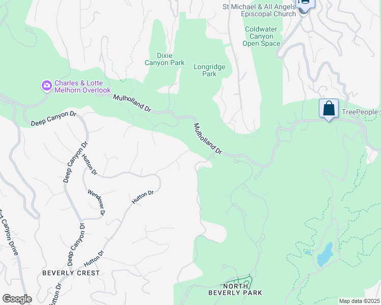 map of restaurants, bars, coffee shops, grocery stores, and more near 9708 Blantyre Drive in Beverly Hills