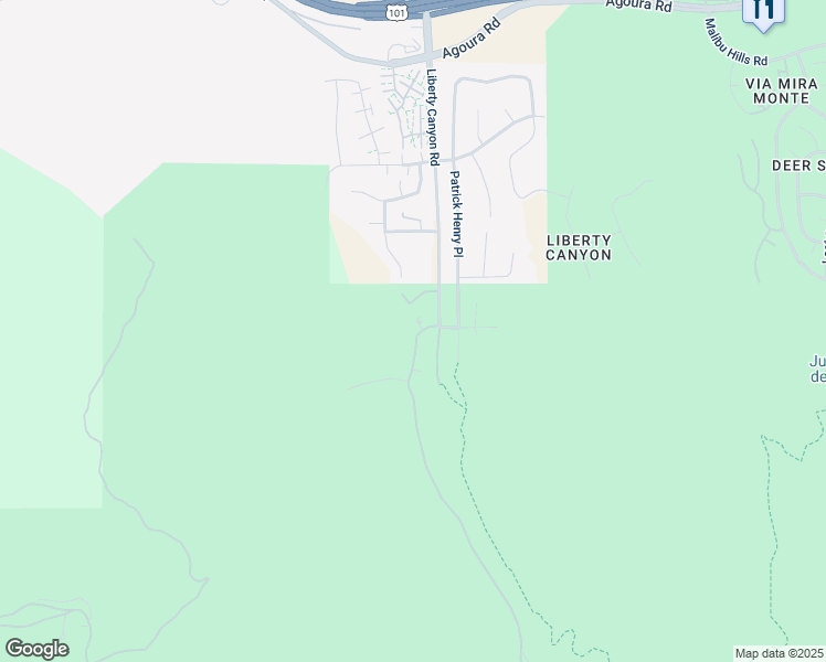 map of restaurants, bars, coffee shops, grocery stores, and more near 27417 Park Vista Road in Agoura Hills