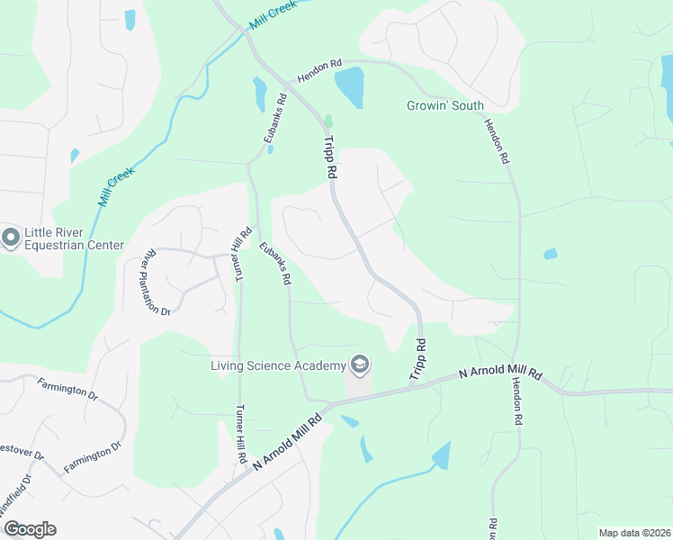 map of restaurants, bars, coffee shops, grocery stores, and more near in Holly Springs
