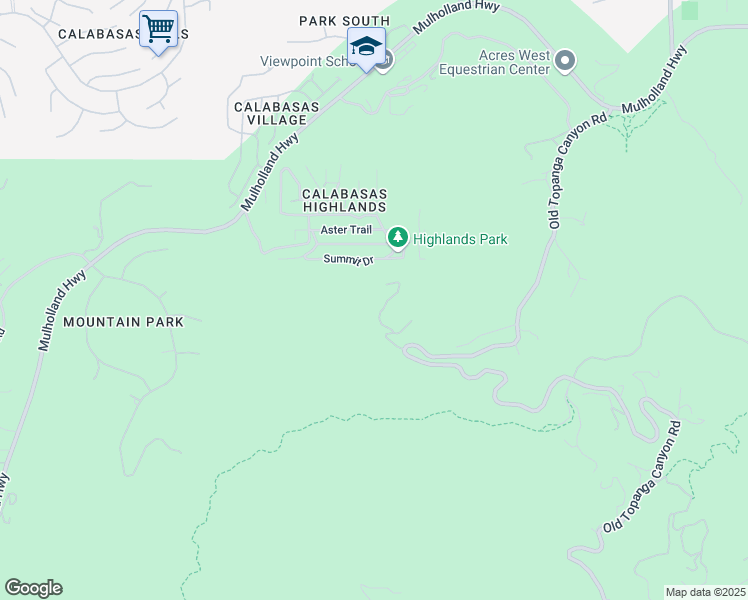 map of restaurants, bars, coffee shops, grocery stores, and more near 3121 Old Topanga Canyon Road in Calabasas