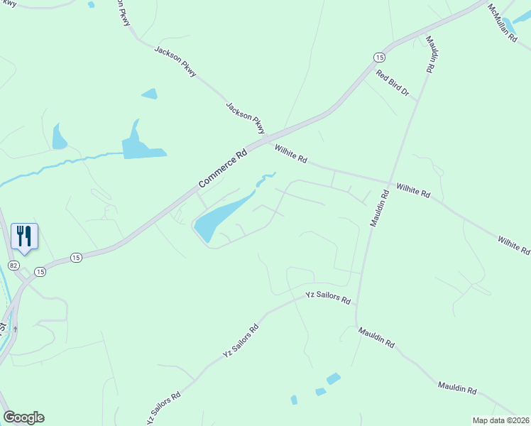 map of restaurants, bars, coffee shops, grocery stores, and more near 95 Blakewood Court in Jefferson