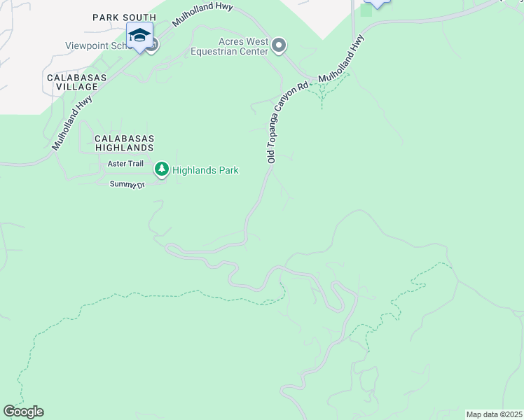 map of restaurants, bars, coffee shops, grocery stores, and more near 3382 Old Topanga Canyon Road in Calabasas