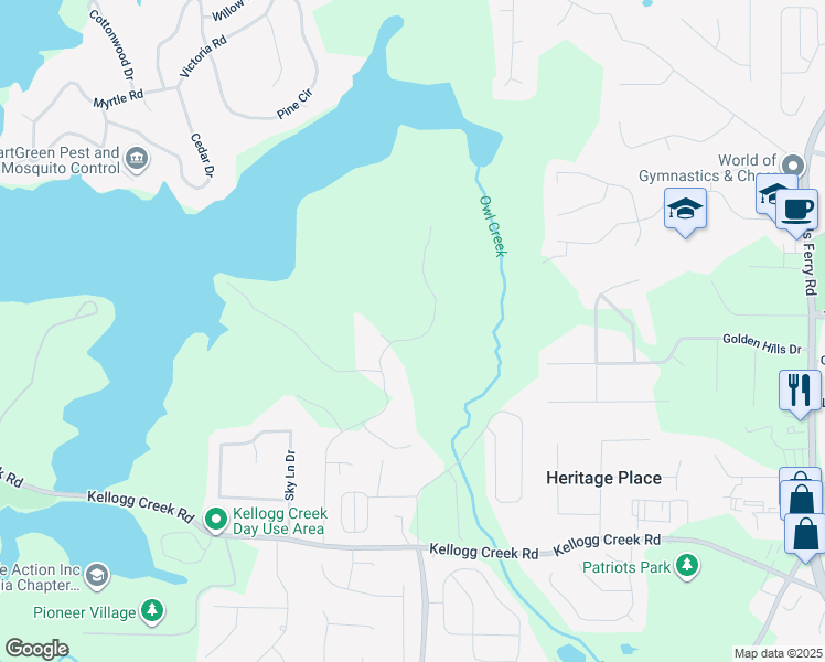 map of restaurants, bars, coffee shops, grocery stores, and more near 7125 McCurley Road in Acworth