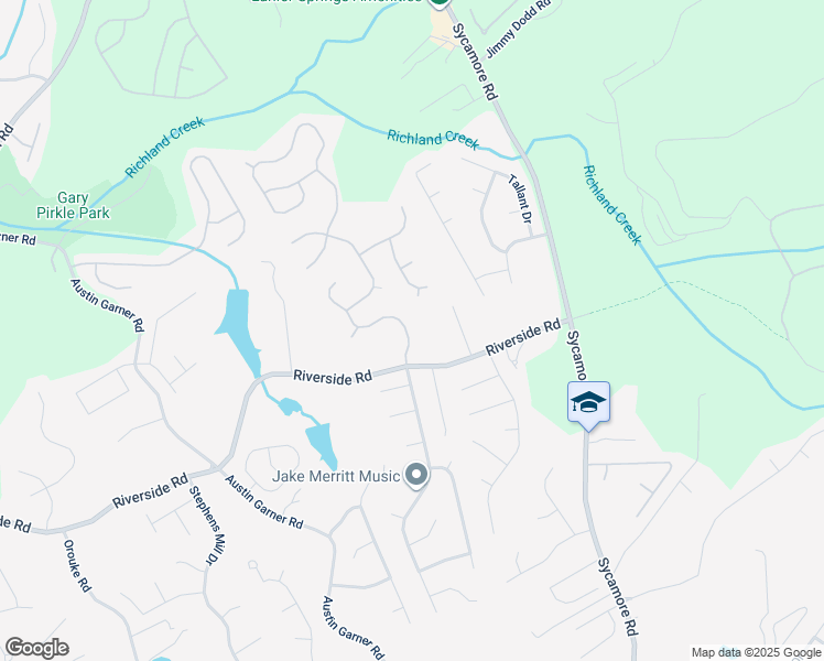 map of restaurants, bars, coffee shops, grocery stores, and more near 5745 River Ridge Lane in Sugar Hill