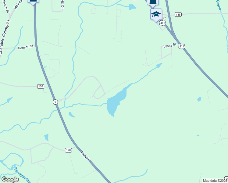 map of restaurants, bars, coffee shops, grocery stores, and more near 55 Azalea Trail in Centre
