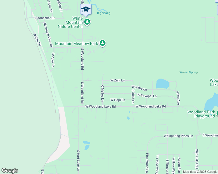map of restaurants, bars, coffee shops, grocery stores, and more near 1209 West Pima Lane in Pinetop-Lakeside