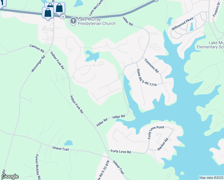 map of restaurants, bars, coffee shops, grocery stores, and more near 126 Sunsation Drive in Chapin