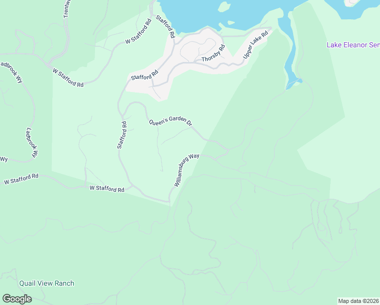 map of restaurants, bars, coffee shops, grocery stores, and more near 61 Williamsburg Way in Thousand Oaks